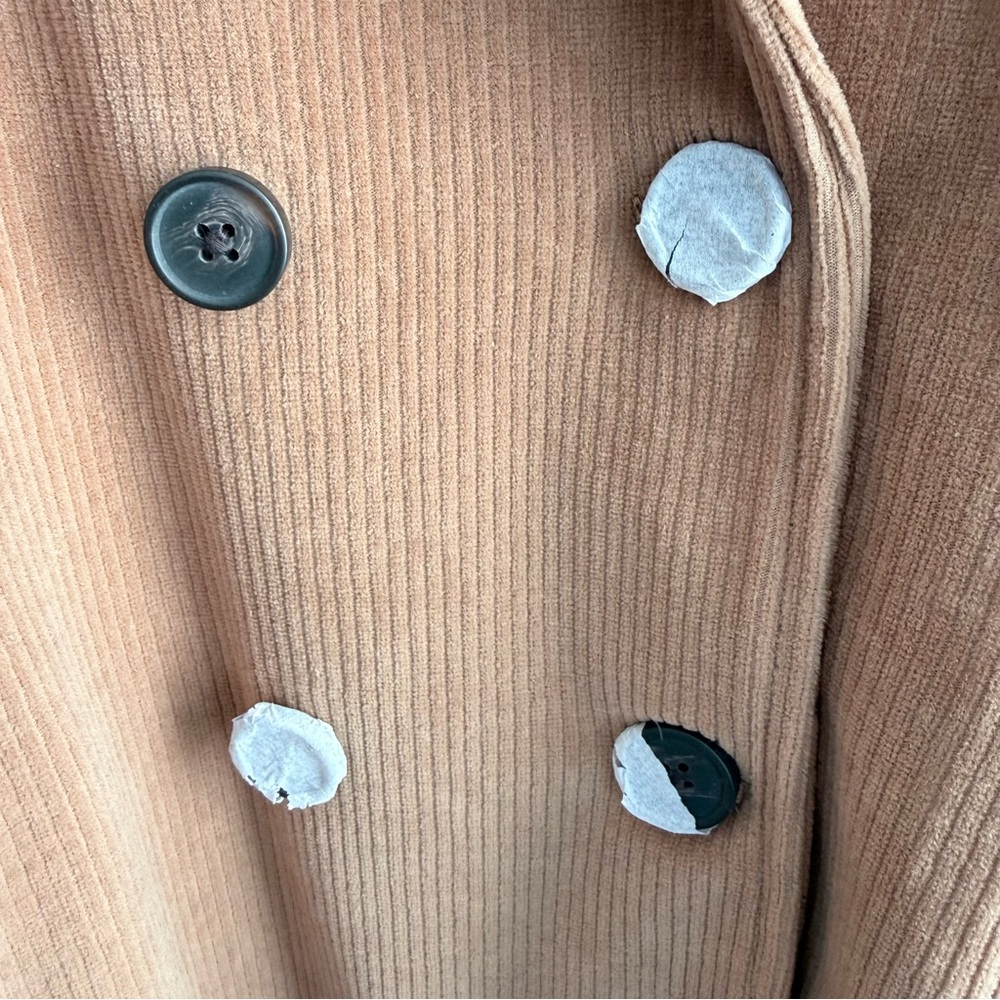 Madewell Knit Corduroy Redford Blazer NWT Plus Size 4X Hazelnut Double Breasted - Picture 11 of 15